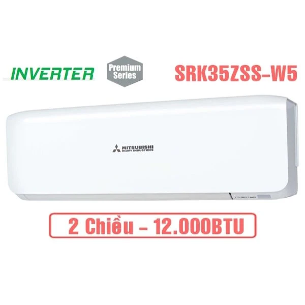 Điều Hòa Mitsubishi Heavy 12000BTU 2 Chiều SRK/SRC35ZSS-W5